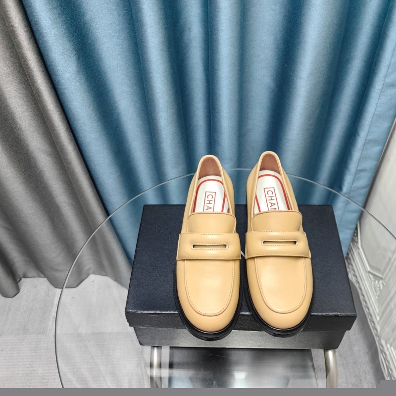Ch*el leather shoes